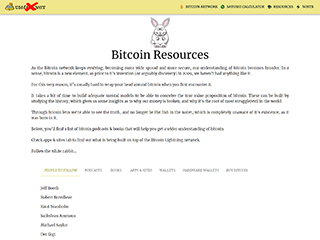 Useless Shit Bitcoin Resources
