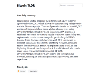 Bitcoin TLDR