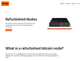 Serving Bitcoin Serving Bitcoin